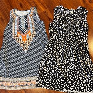 Soma Women's Dresses in Black, Blue, and Orange